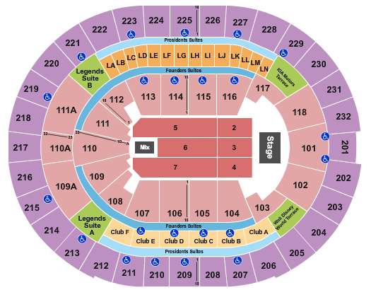 Kia Center Barry Manilow Seating Chart